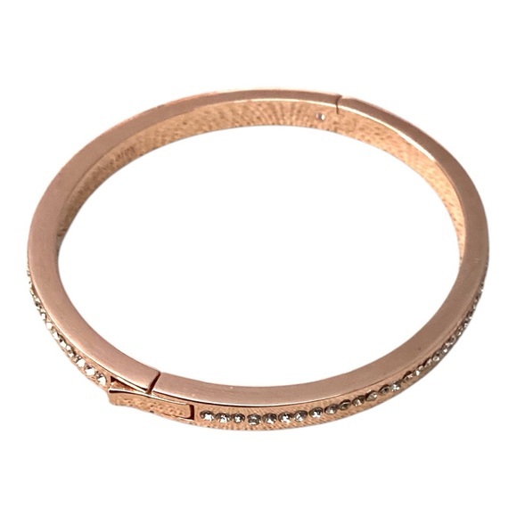 Kate Spade Ring IT Up Pave Hinged Bangle O0RU2241 Rose Gold  $79 1591 - Picture 3 of 4